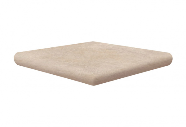 Ступень флорентинер угловая Exagres Drach Beige Cartabon ML 330x330 мм, C3/R12 Anti-slip