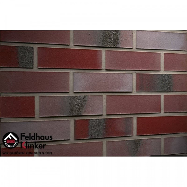 Клинкерный кирпич Feldhaus Carbona K563DF