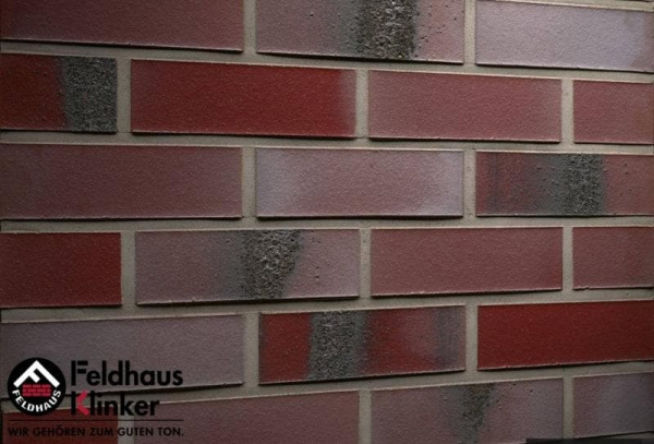 Клинкерный кирпич Feldhaus Carbona K563NF