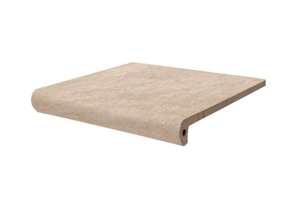 Ступень флорентинер рядовая Exagres Drach Beige Peldano ML 330x330 мм, C3/R12 Anti-slip