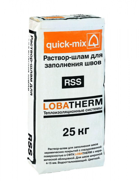 Раствор-шлам для заполнения швов Quick-mix 72668 RSS (графитово-чёрный )
