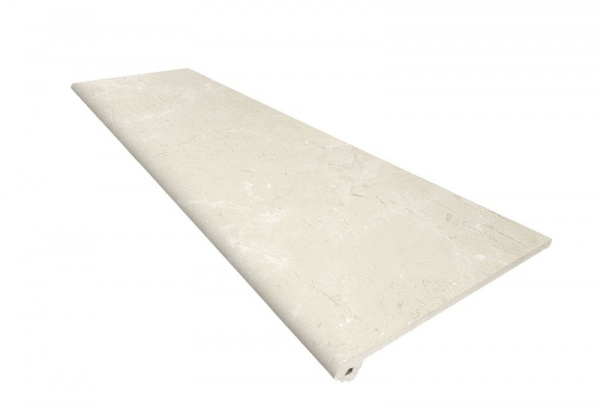 Ступень флорентинер рядовая Exagres Marbles Crema Marfil Peldano Flor 120, 330x1200x30 мм, C1/R9